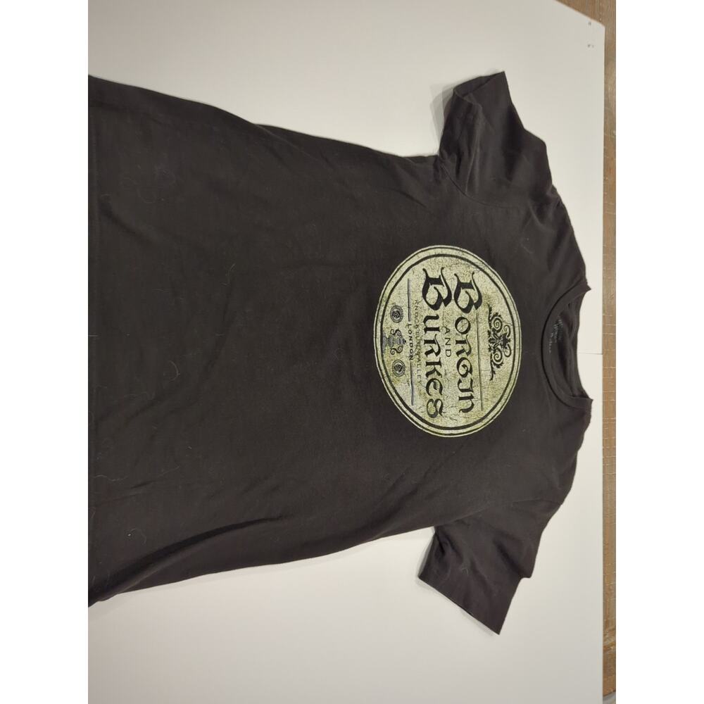 Used Harry Potter Small Black Borgin and Burke's Logo T-shirt Wizarding World